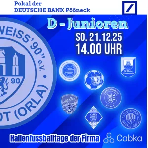 Blau-Weiße Fussballtage der Firma CABKA- D JUNIOREN