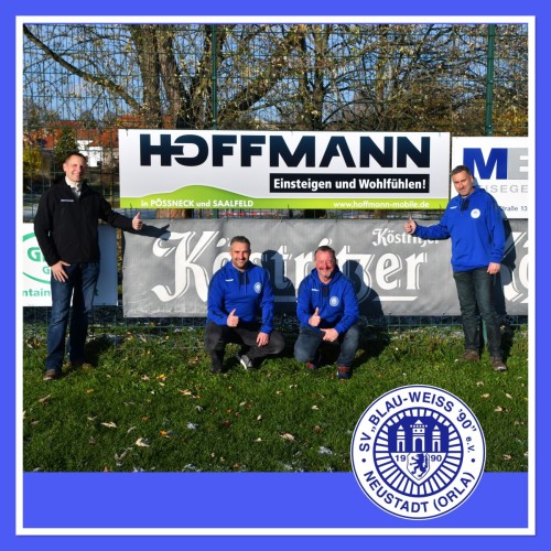 +++ NEUER SPONSOR BEI BLAU- WEISS‘90 NEUSTADT (ORLA) +++