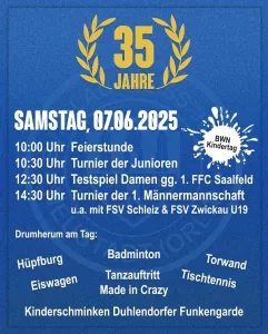 💙🤍 35 Jahre SV Blau-Weiß ‘90 Neustadt (Orla) 💙🤍