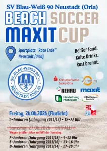 Änderung zum BEACHSOCCER -Turnier