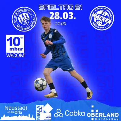 (1M) +++ 21. Spieltag 11teamsports Thüringenliga