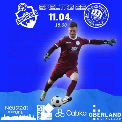 (1M) +++ 22. SPIELTAG 11TEAMSPORTS THÜRINGENLIGA +++