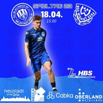 (1M) +++ 23. SPIELTAG 11TEAMSPORTS THÜRINGENLIGA +++