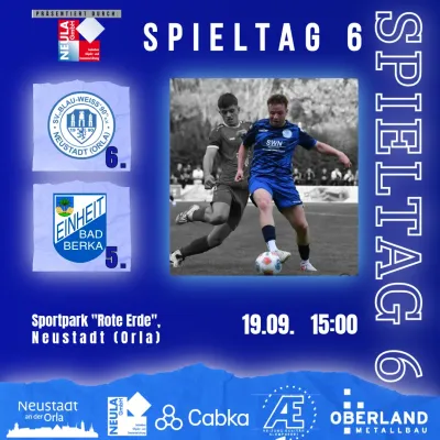 (1M) +++ 6. SPIELTAG 11teamsports THÜRINGENLIGA +++